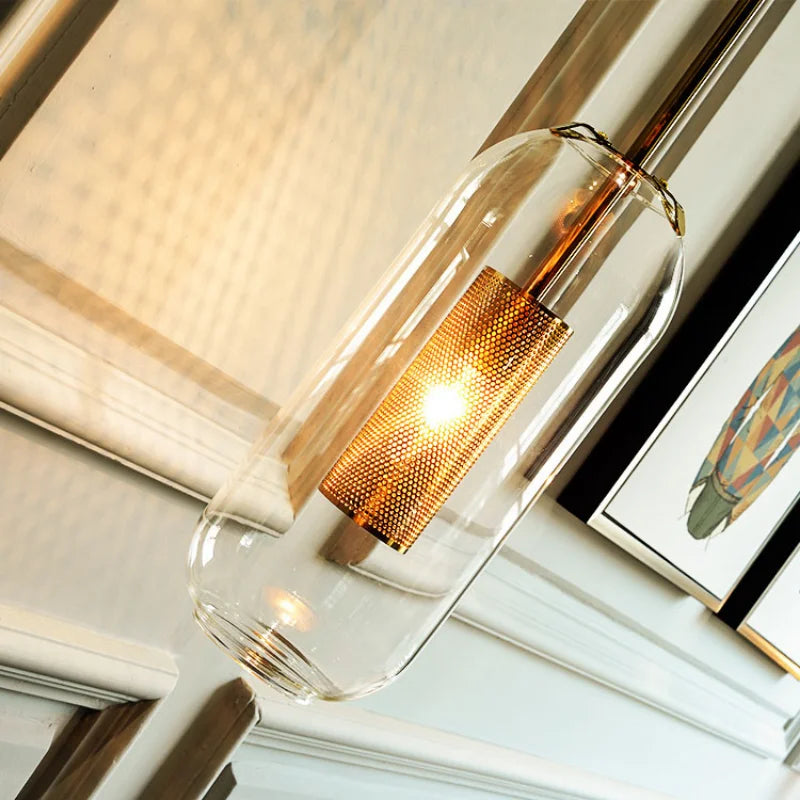 DecorBites™ Gold Glass Wall Sconce Light Fixture for Home Hotel Bathroom Decor