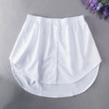 Detachable Underskirt Women Fake Shirt Irregular Skirt Tail Blouse Hem Cotton Extender Fake Hem Mini Skirt Fake Hem 6 Sizes
