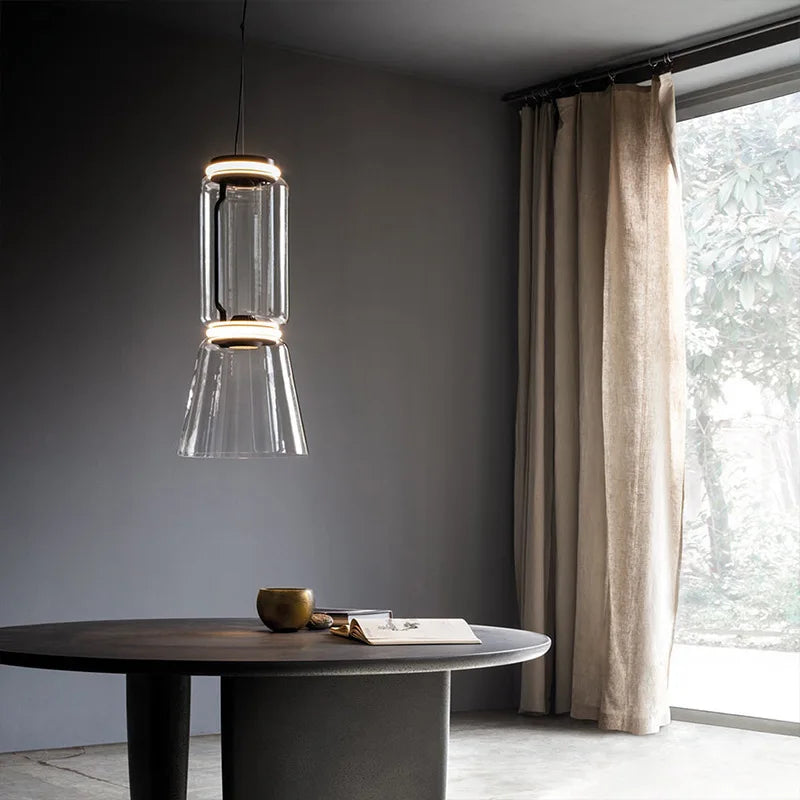 DecorBites™ Heavy Glass Modern Chandelier Pendant Lamps for Living Room, Dining Room, and Store