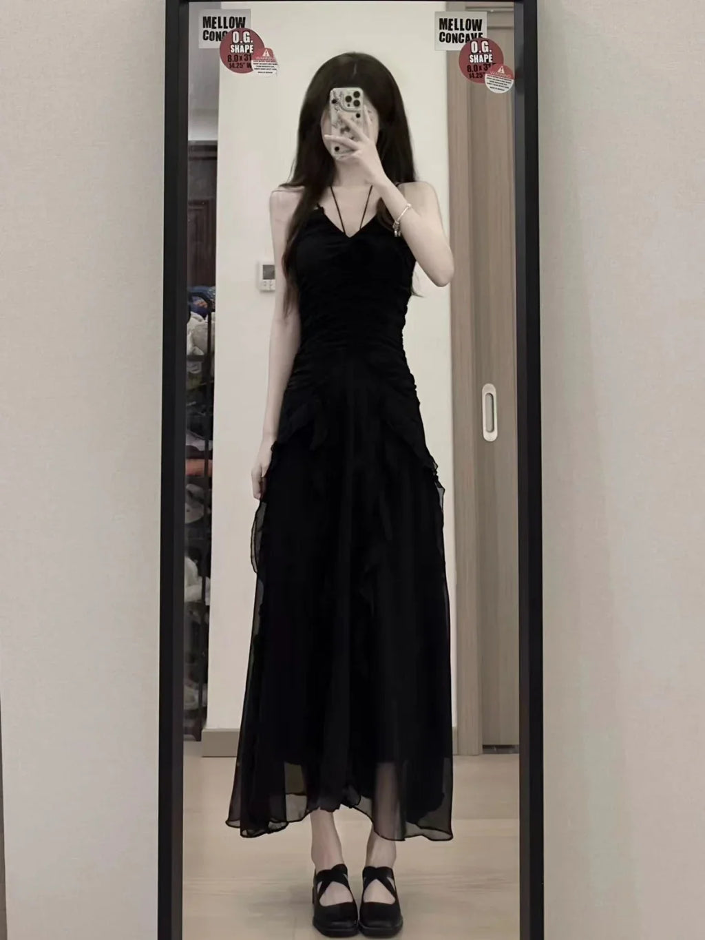 Design Style Small Black Dress Women's Summer Waist Wrap Show Thin Super y2k formal occasion vestidos 2023 women dress
