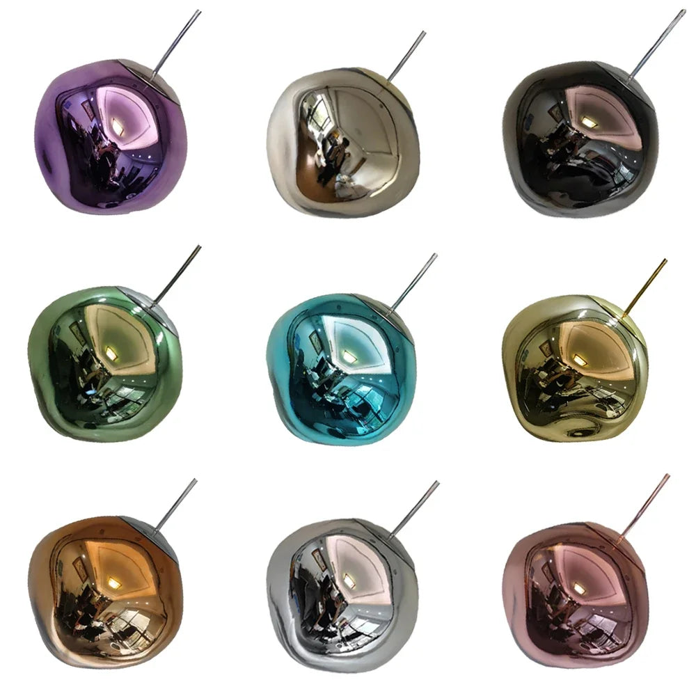 DecorBites™ Lava Glass LED Chandelier Pendant Light Modern Indoor Hanging Lamp for Home Decor