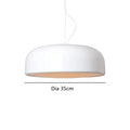 DecorBites™ Glossy Black Round Nordic Pendant Light for Dining Room and Bar Decor