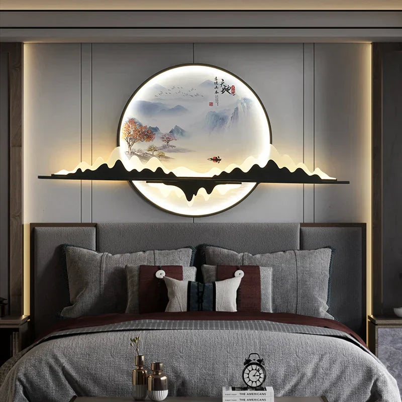 DecorBites™ Landscape LED Wall Picture Light for Home Living Bedroom Study