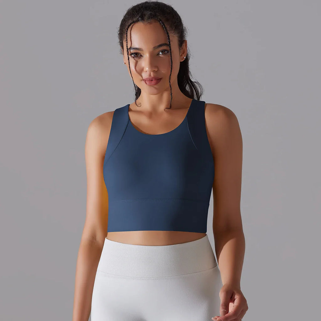 Nylon Sexy Women's Sports Bra Top Women Tight Elastic Gym Sport Yoga Bras Crop Top Yoga Clothes Stretch Women Sports Underwear