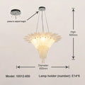 DecorBites™ Glazed Gold LED Chandelier for Living Room Clubhouse Villa