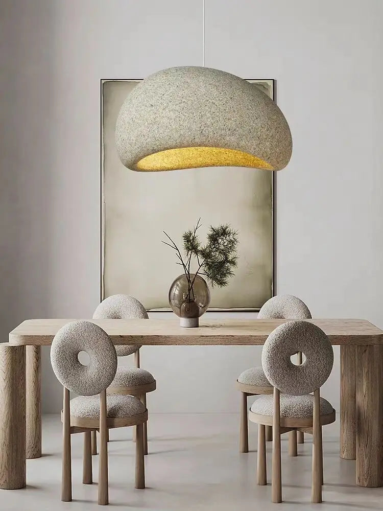 DecorBites™ Japanese Wabi Sabi LED Pendant Lamp Modern Simple Living Room Bedroom Chandelier