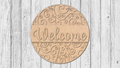 Welcome Flourish 2024 Door Hanger - DIY Unfinished Kit - Lvl 1