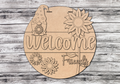 Welcome Sunflower Gnome Door Hanger DIY Unfinished Kit
