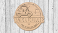 Welcome Golf Cart Door Hanger - DIY Unfinished Kit - Lvl 2