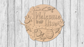 Welcome To Hive Bee Door Hanger - DIY Unfinished Kit - Lvl 3
