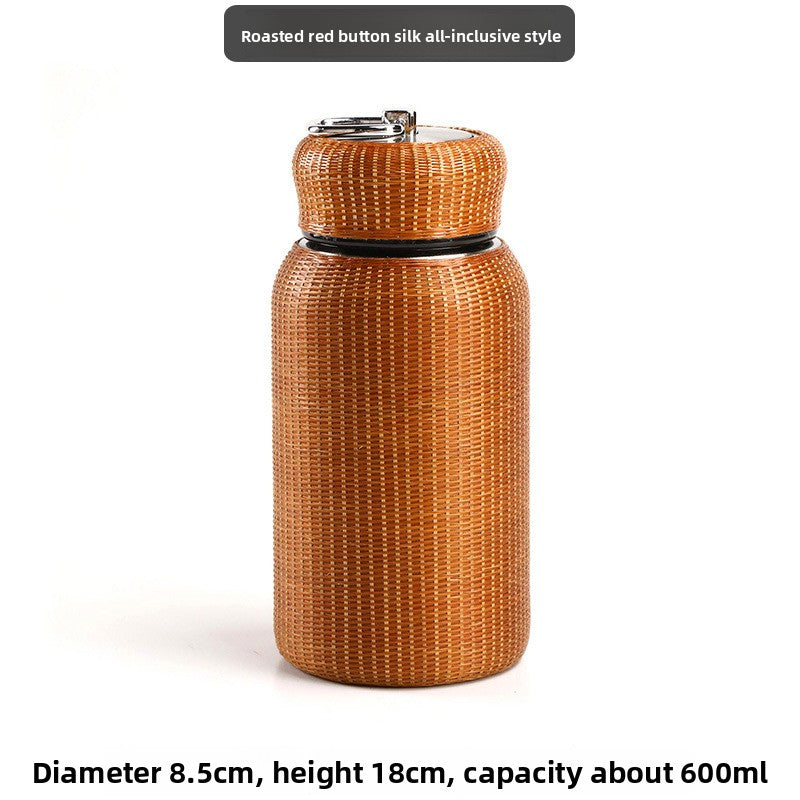Bamboo Insulated Thermos Cup