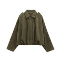 Suede Texture Bomber Jacket