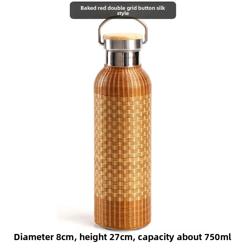 Bamboo Insulated Thermos Cup