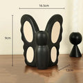 Abstract black butterfly ceramic vase living room bunny decor