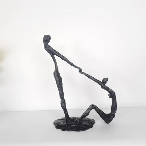 Abstract black hand dance sculpture living room adolescence decor