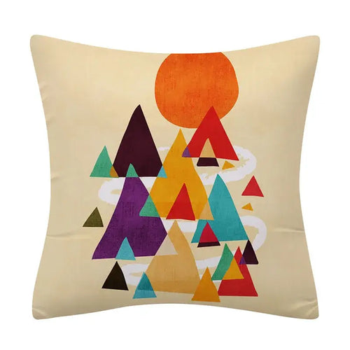 Abstract geometry pattern cushion cover living room throw pillowcase