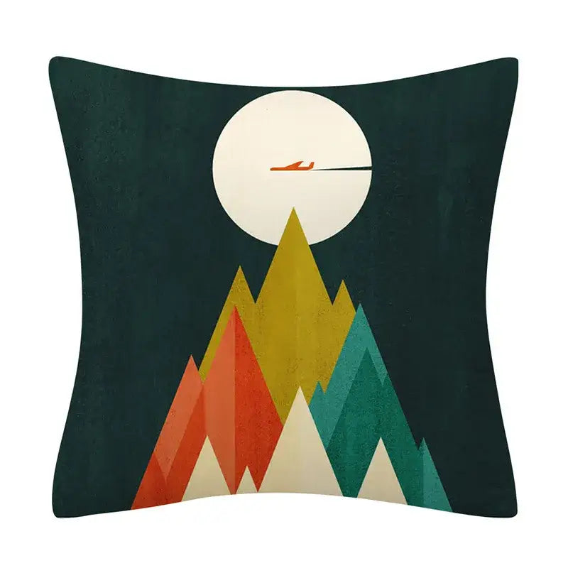 Abstract geometry pattern cushion cover living room throw pillowcase