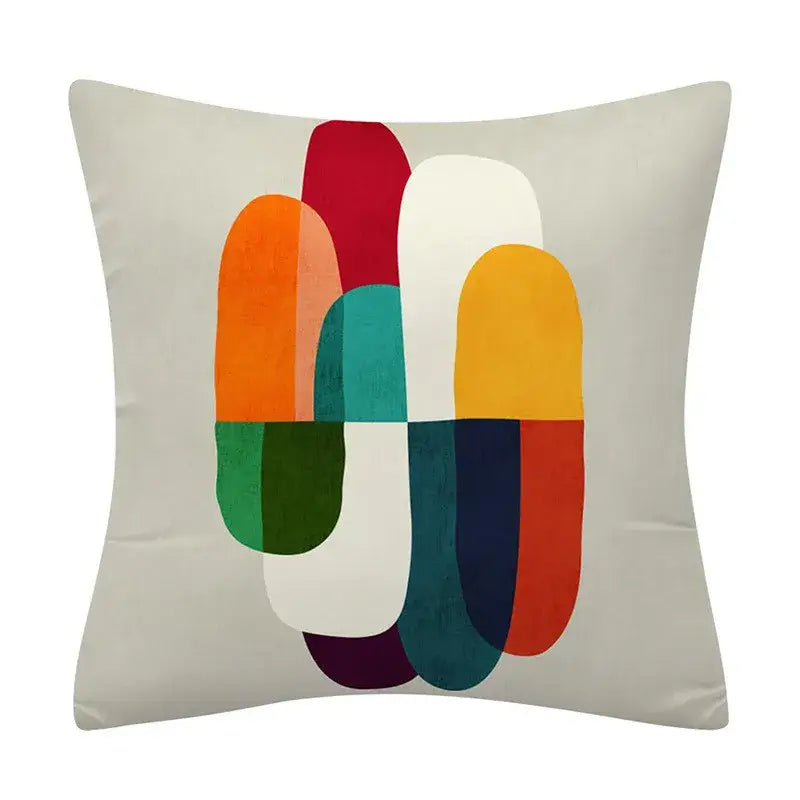 Abstract geometry pattern cushion cover living room throw pillowcase