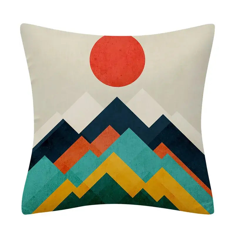 Abstract geometry pattern cushion cover living room throw pillowcase