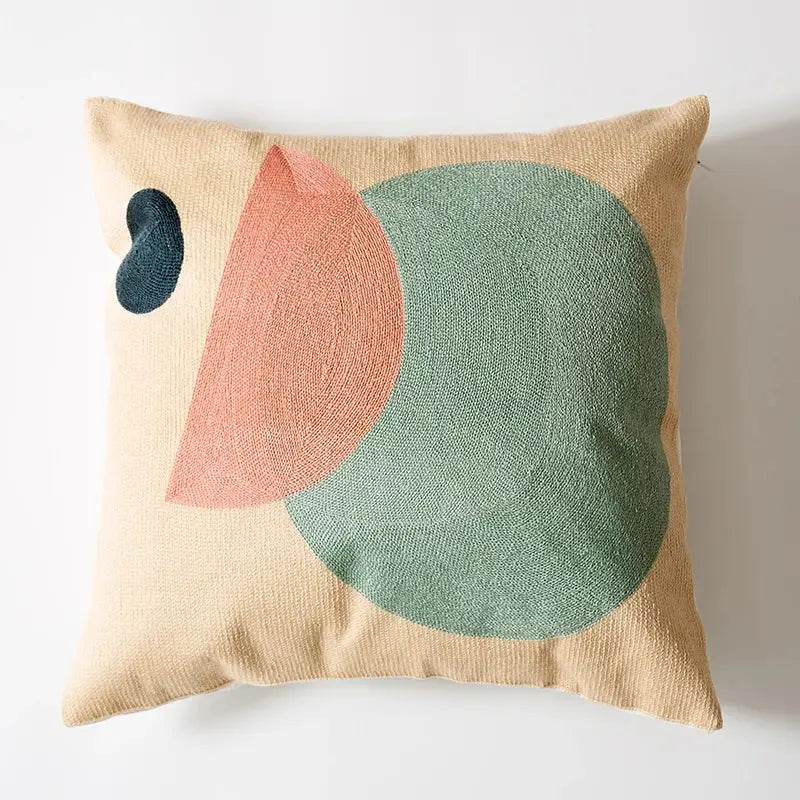 Abstract pastel geometric cushion cover living room throw pillow