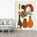 Abstract red & white striped tapestry yoga mat living room decor