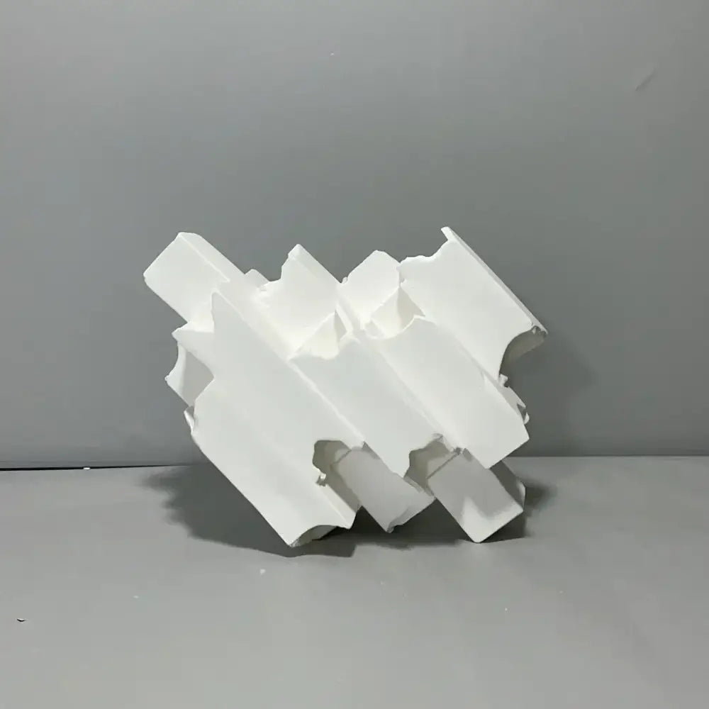 Abstract white decorbites geometric ceramics flower vase living room