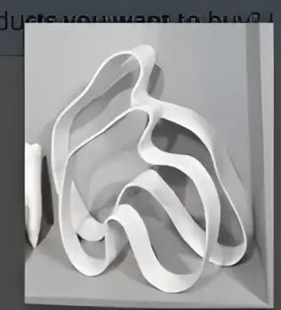 Abstract white decorbites geometric ceramics flower vase living room