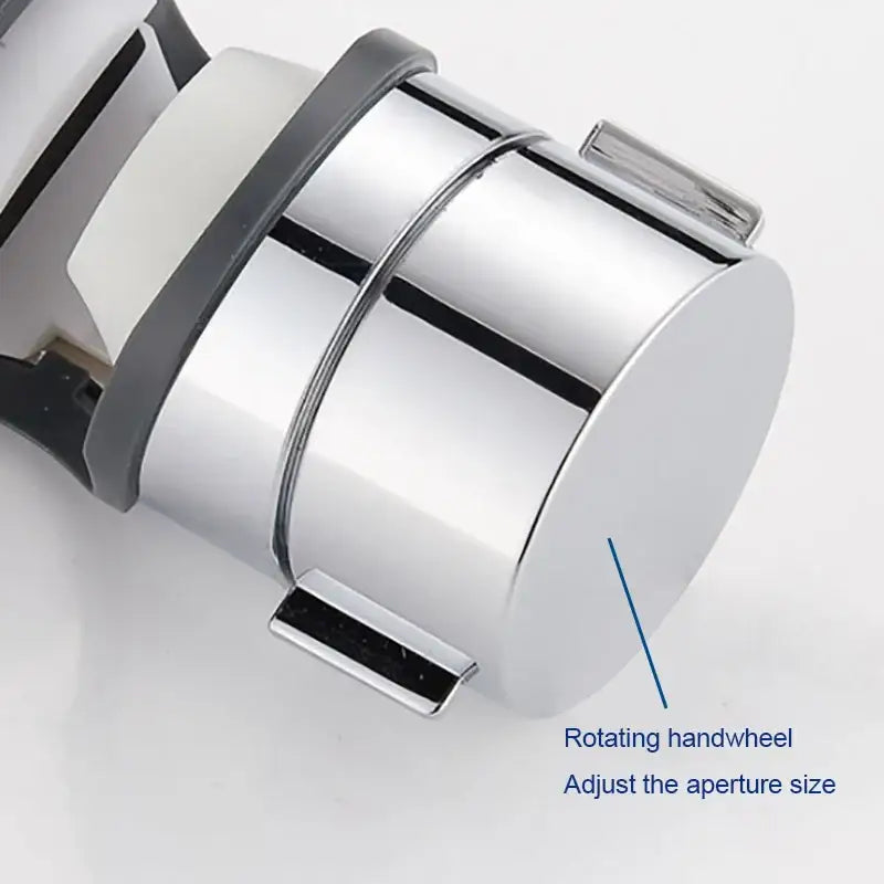Adjustable chrome and gray shower head holder bathroom slider bracket