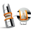 Adjustable chrome and gray shower head holder bathroom slider bracket
