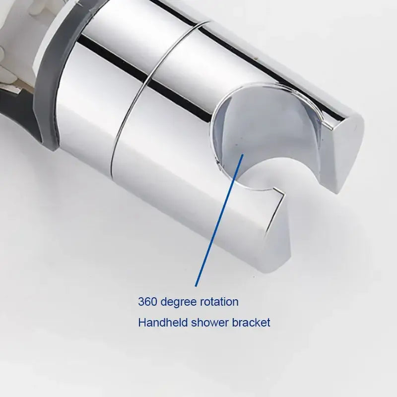Adjustable chrome and gray shower head holder bathroom slider bracket