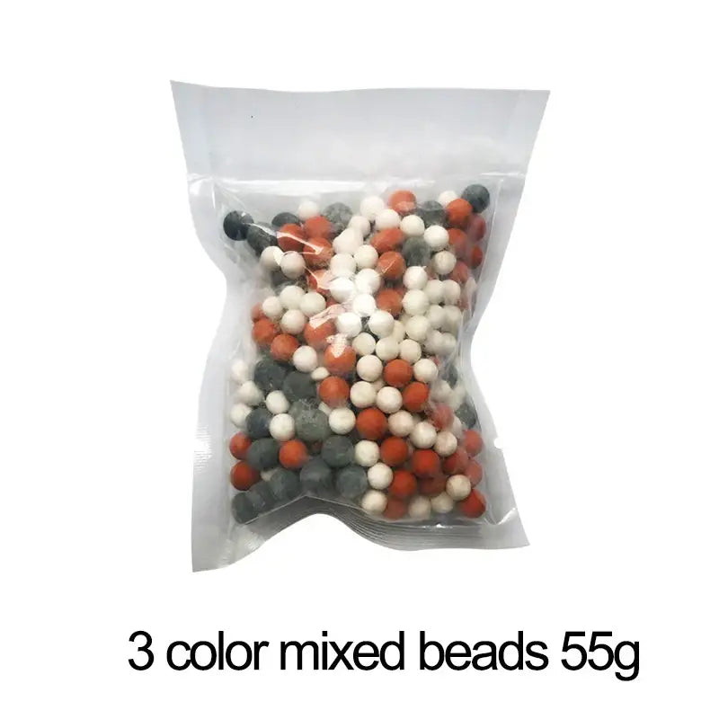 Adjustable high pressure shower head with filter beads for bathroom