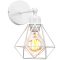 Adjustable industrial vintage black iron cage wall light bedroom
