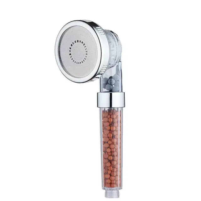 Adjustable jetting shower head bathroom high pressure filtered beads
