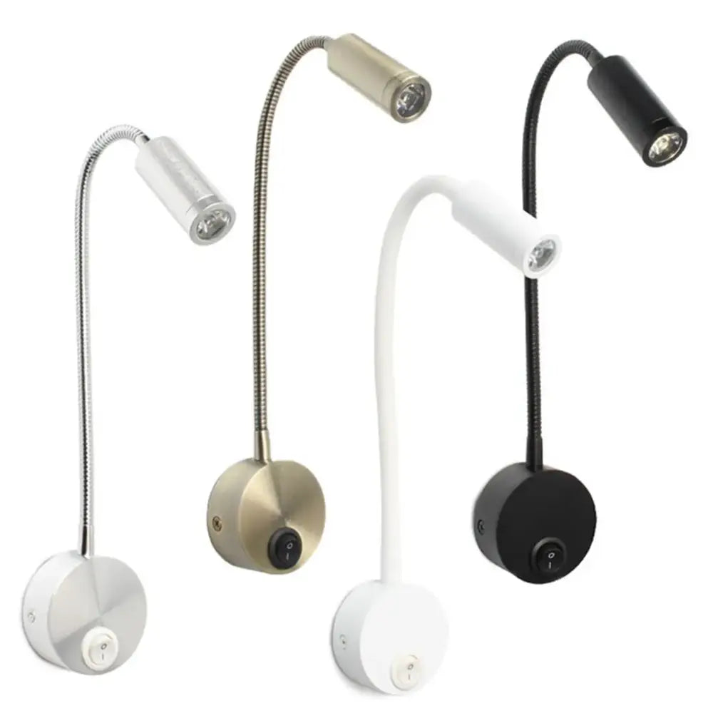 Adjustable led bedside wall sconce bedroom reading lamp