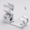 Adjustable silver aluminum shower head holder bathroom wall hook