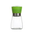 Adjustable spice grinder set with colorful silicone tops for kitchen