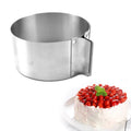 Adjustable stainless steel cake slicer mousse ring round kitchen tool