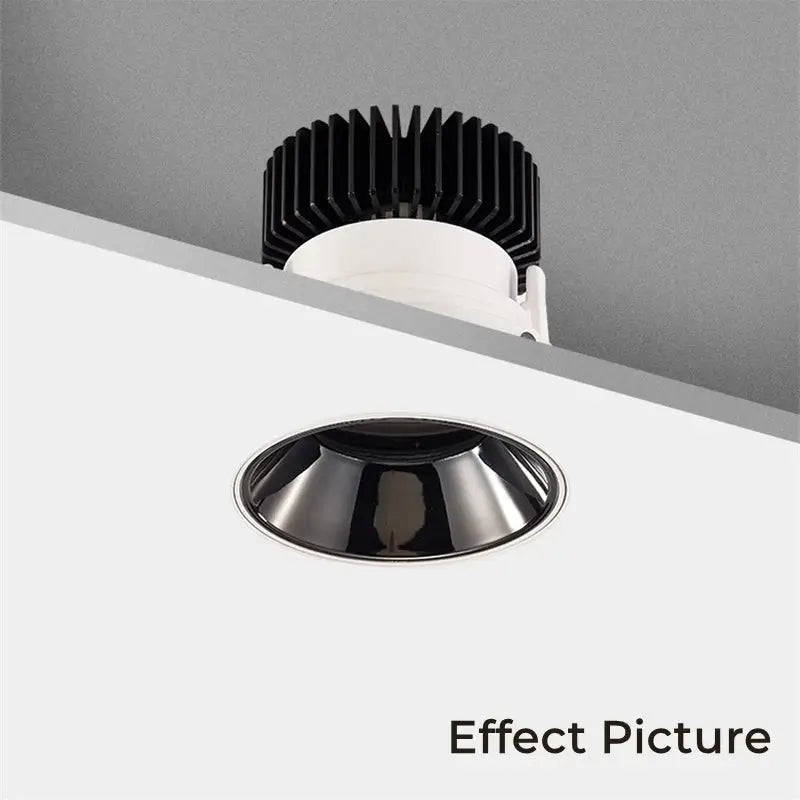Adjustable white recessed led ceiling downlight for living room