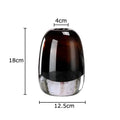 Amber delicate glass vase set for living room floral decor
