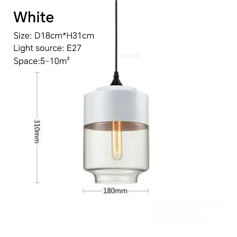 Amber glass and natural wood pendant light fixture for dining room