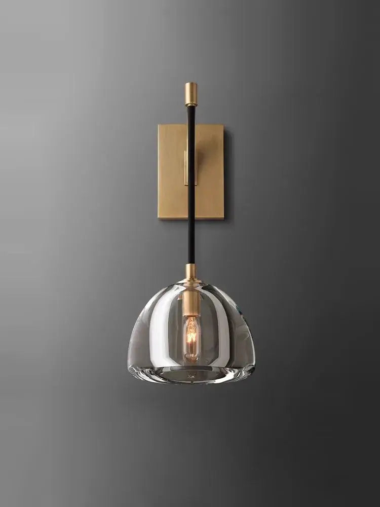 American copper crystal chandelier living room brass globe light