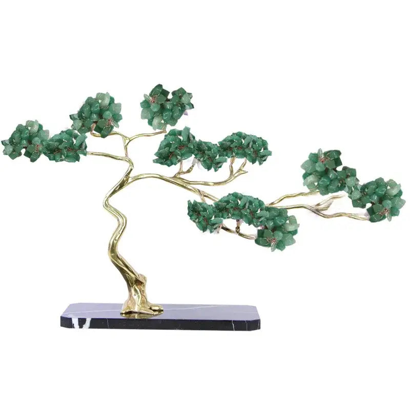 Amethyst and gold metal decorative figurine for living room decor