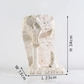 Ancient greek roman temple stone bookends living room decor