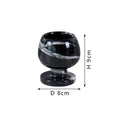 Antique black & white marble candlestick holder dining room decor
