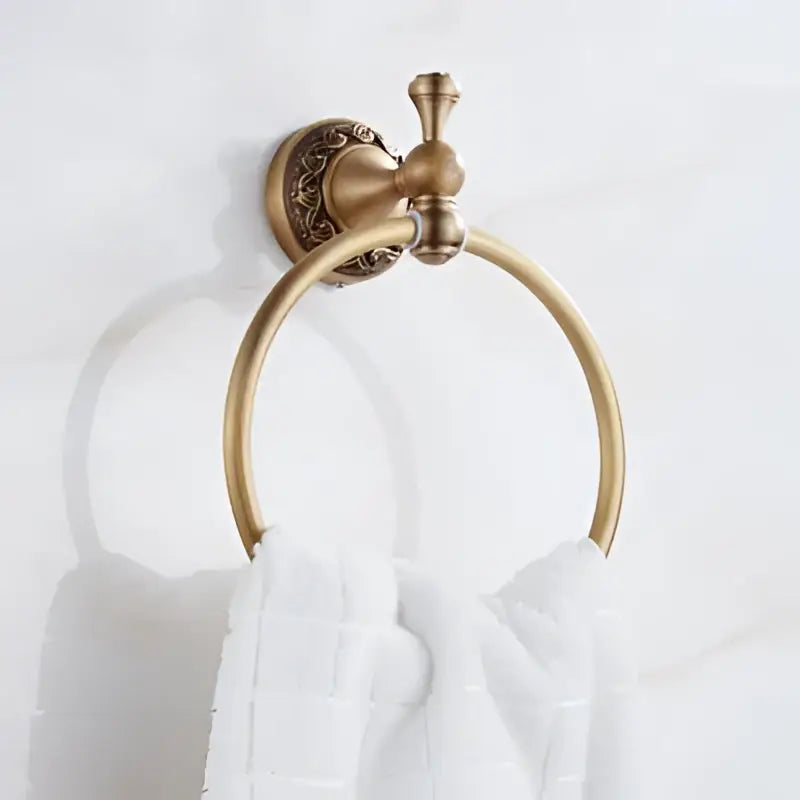Antique brass bath hardware set bathroom vintage wall fixtures
