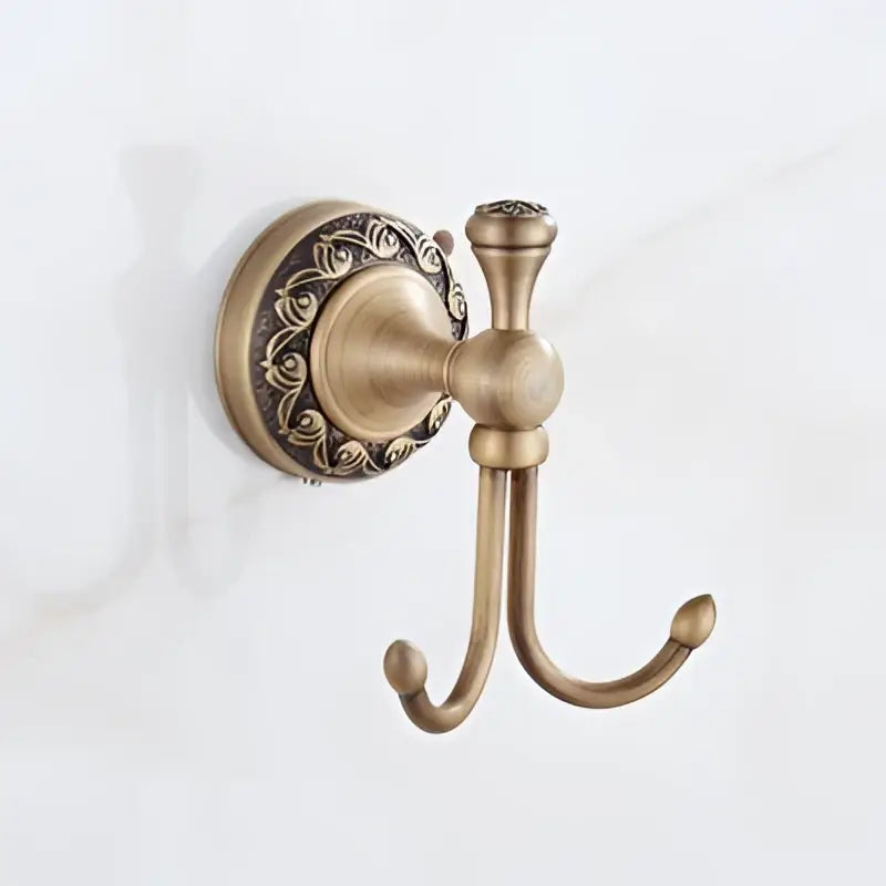 Antique brass bath hardware set bathroom vintage wall fixtures