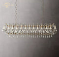 Antique brass decorbites crystal iron chandelier for dining room