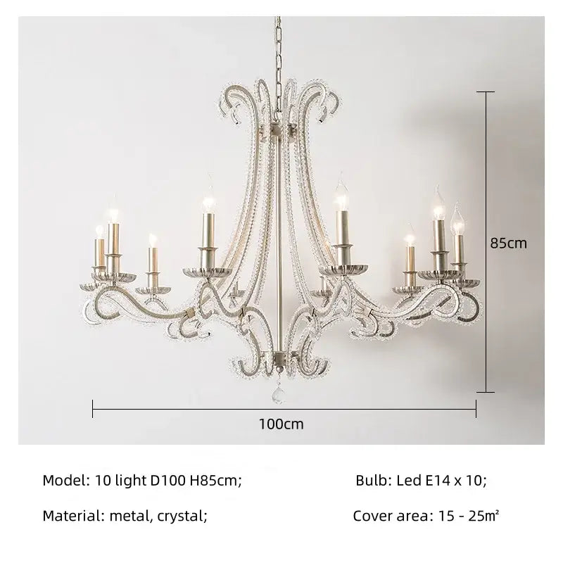 Antique brass decorbites crystal led chandelier living room light
