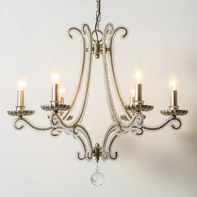 Antique brass decorbites crystal led chandelier living room light
