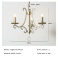Antique brass decorbites crystal led chandelier living room light
